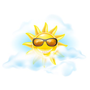 Cartoon sun clipart