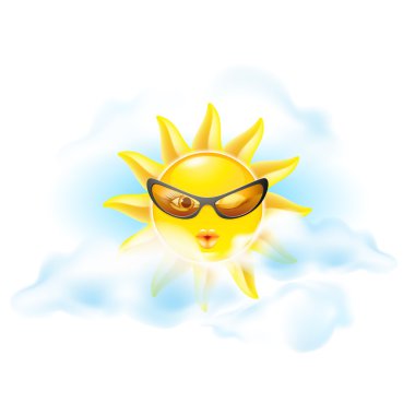 Cartoon sun clipart