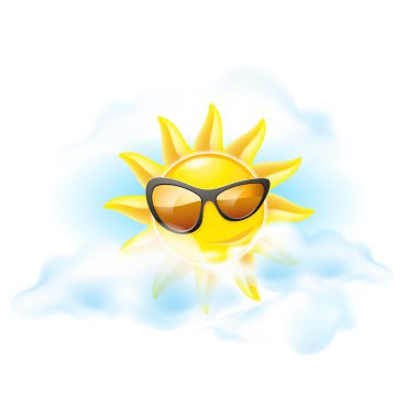 Cartoon sun clipart