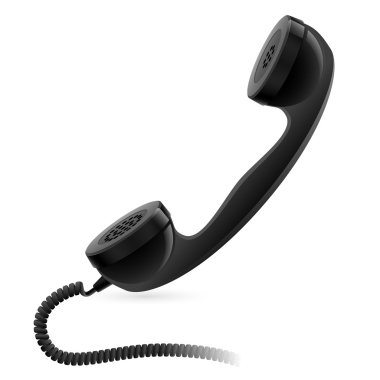 Black Handset clipart