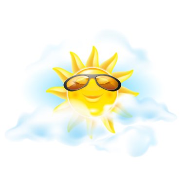 Cartoon sun clipart