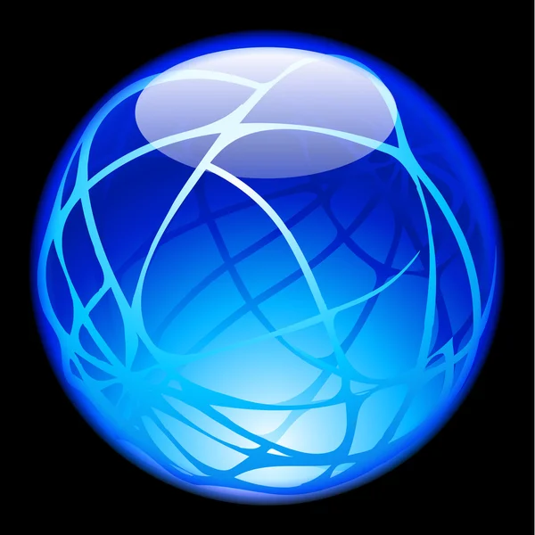 Glass Sphere — Stock Vector