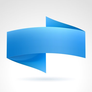 Blue Banner. clipart