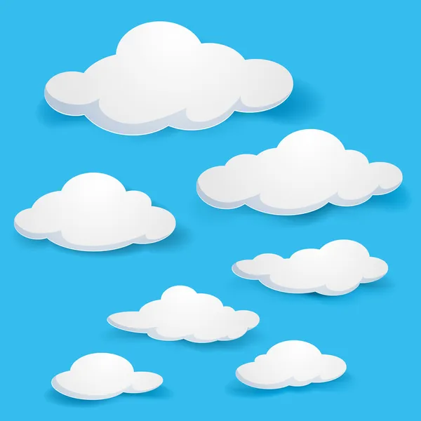 Nubes — Vector de stock