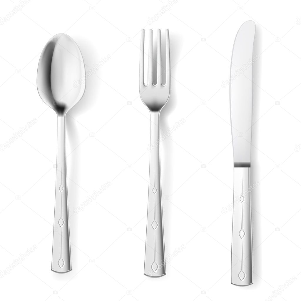 Cutlery fork spoon knife