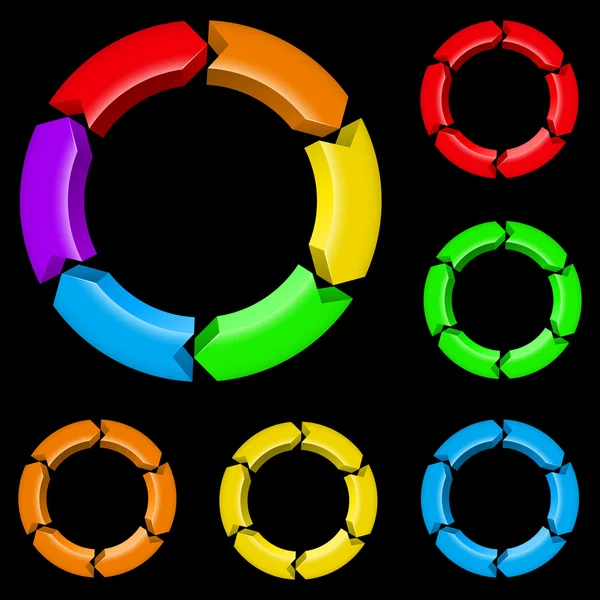 Kleurrijke pijlen — Stockvector