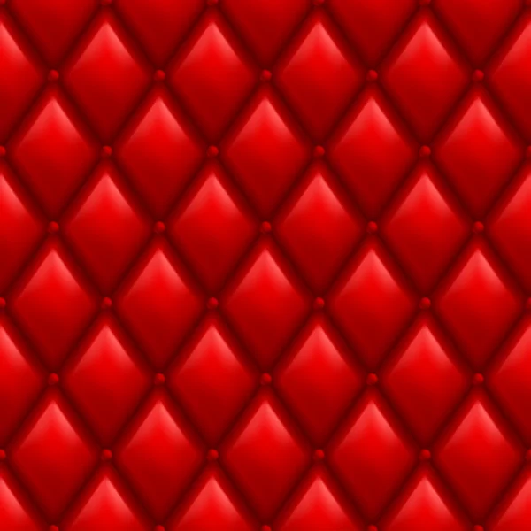 Red Leather Background — Stock Vector