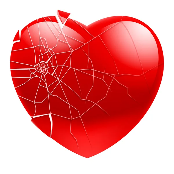Gebrochenes Herz — Stockvektor