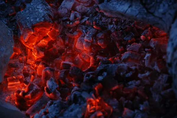 Carbón de fuego — Foto de Stock