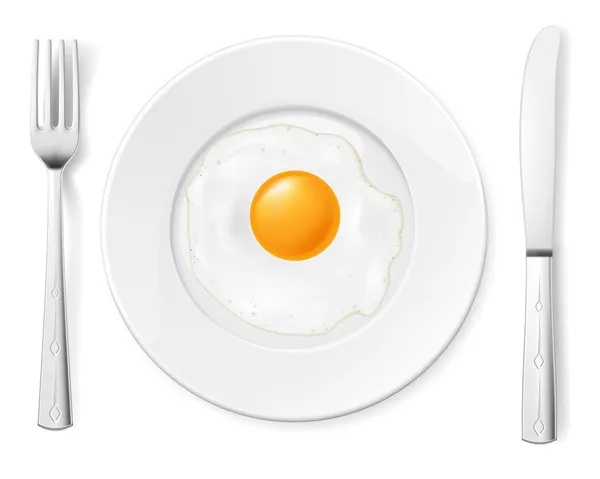 Çırpılmış yumurta — Stok Vektör