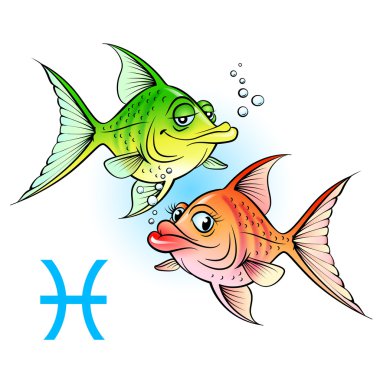 Two cartoon fish clipart