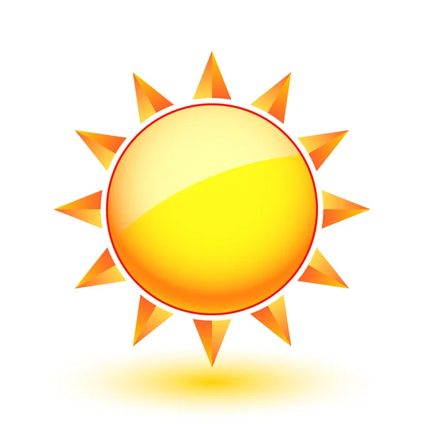 태양 아이콘 — 스톡 벡터