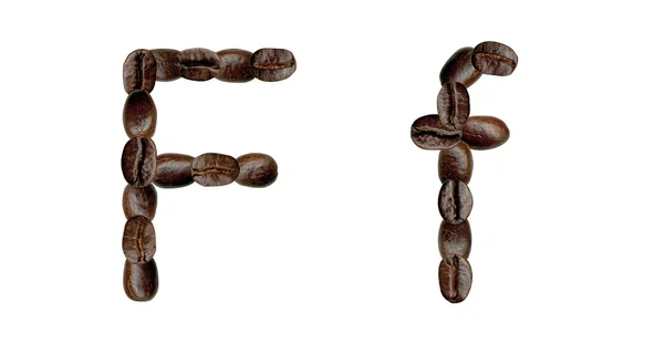 Кофейный алфавит . — стоковое фото