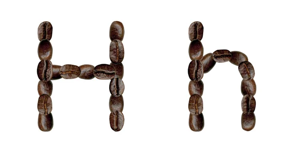 Alfabet kawy. — Zdjęcie stockowe
