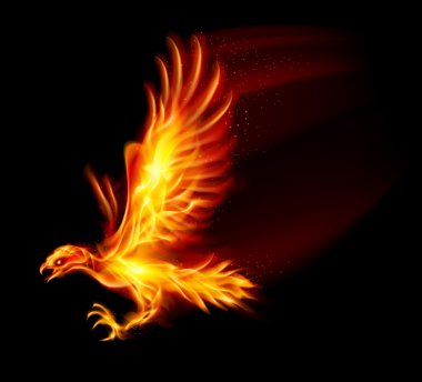 Flaming Hawk clipart