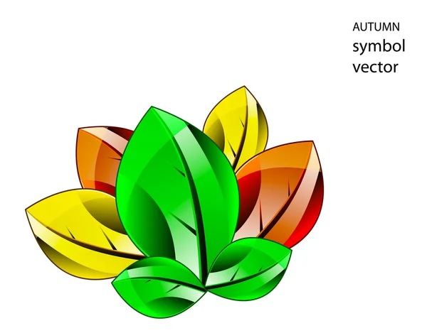 Sonbahar simgesi yaprak — Stok fotoğraf