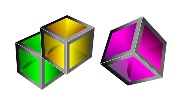 3d cubes — Stock Photo, Image