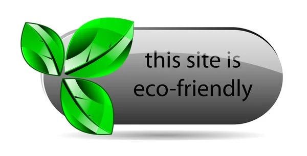 Eco friendly icona del sito web — Vettoriale Stock