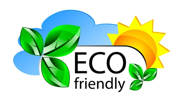 Eco friendly website icon or concepta — Stock Vector