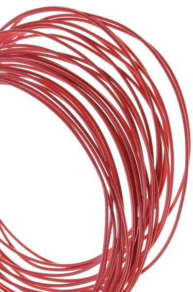 Красный кабель — стоковое фото