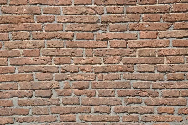 붉은 벽돌의 배경 벽 — 스톡 사진