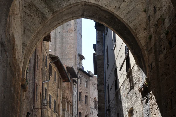 Stone town San Gimignano in Tuscany Italy — Stock Photo, Image