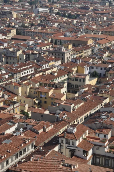Floransa şehir dikey görünüm üzerinde kırmızı çatılar — Stok fotoğraf