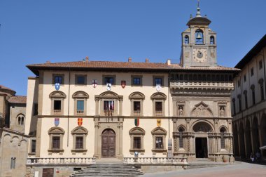 Tarihi bina şehir arezzo Toskana İtalya