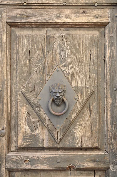 Stylish knocker on the door — Stock Photo, Image