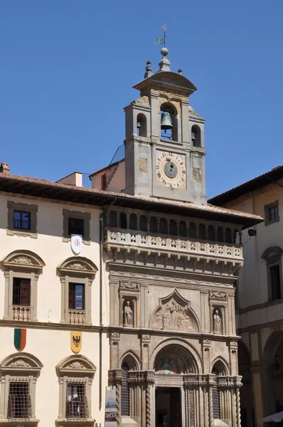 Les bâtiments historiques de la ville d'Arezzo Toscane Italie — Photo