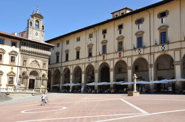 イタリア トスカーナ アレッツォ市の歴史的建造物 — ストック写真