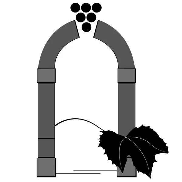 Виноградник, дегустация вин и отдых — стоковый вектор