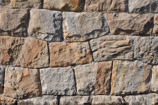Split block sandstone on the wall — Stock Photo, Image