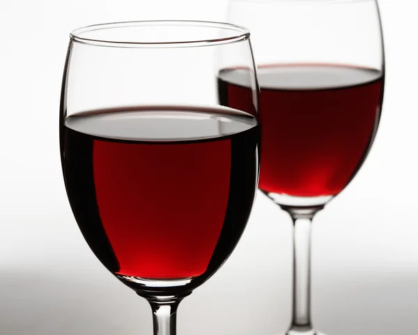 两个红酒杯 — 图库照片