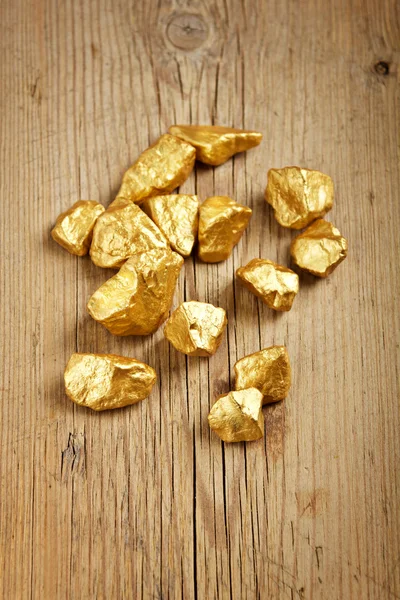 Altın nuggets — Stok fotoğraf