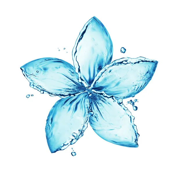 Water splash, bloem — Stockfoto
