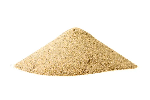 Pile of sand isolated on white — Stock Photo, Image