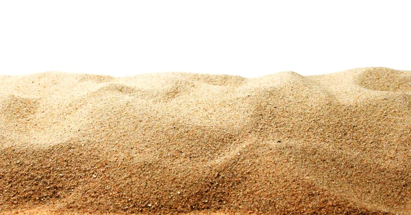 Zandduinen geïsoleerd op witte achtergrond — Stockfoto