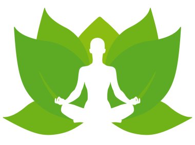 Yoga lotus clipart