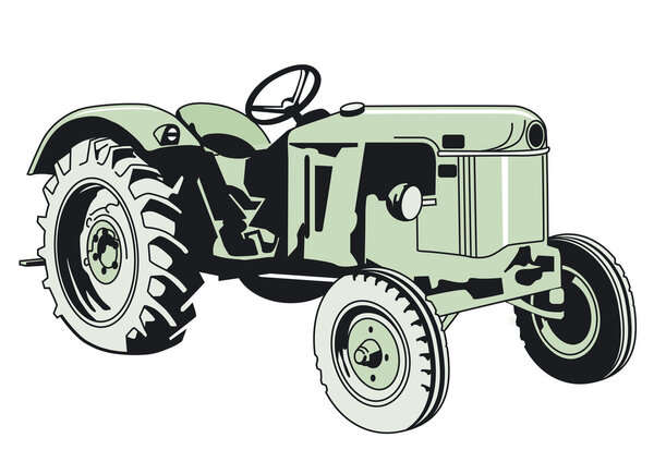 Старый трактор
