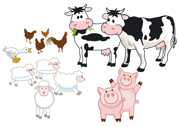 Фермерские животные — стоковый вектор