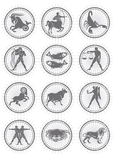 Francobollo zodiacale — Vettoriale Stock