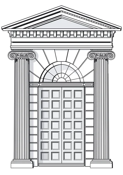 Klassischer Eingang — Stockvektor