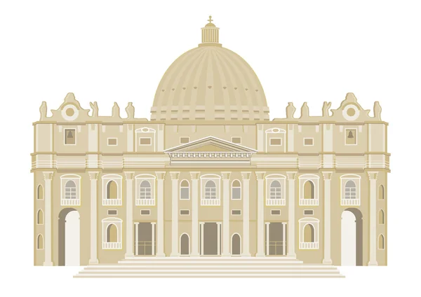 Basílica de São Pedro, Vaticano — Vetor de Stock
