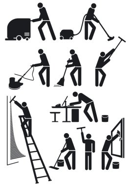Cleaners pictogram clipart