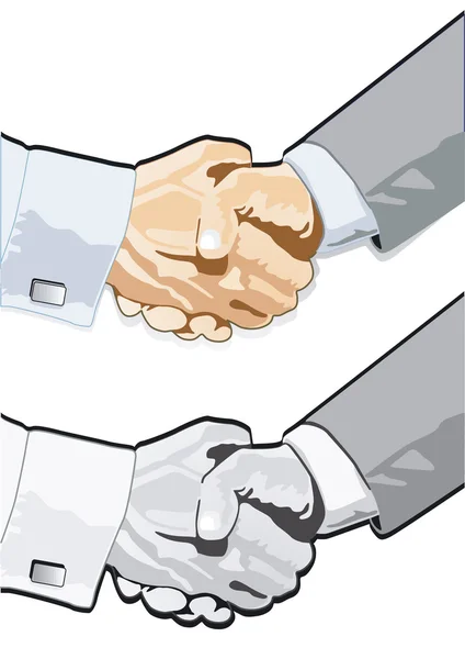 Соглашение с рукопожатием — стоковый вектор