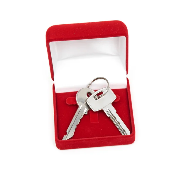 Keys in red gift box Stock Photo by ©merznatalia 17987523