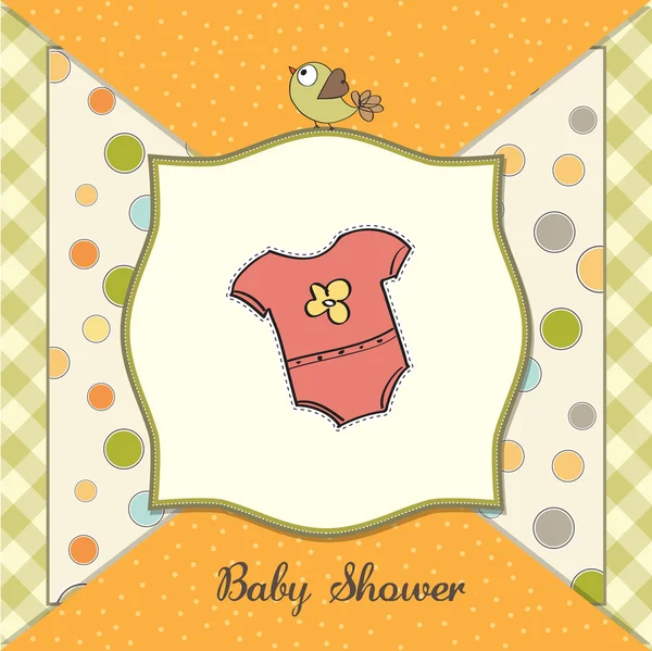 Novo cartão de banho de bebê — Fotografia de Stock
