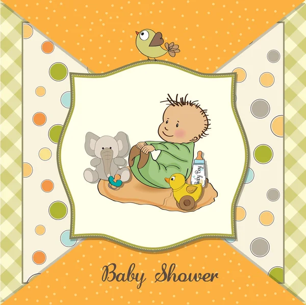 Little baby boy play with his toys — Stock Photo, Image