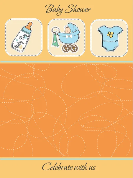 Carino baby shower card — Foto Stock